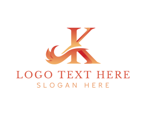 Swoosh - Premium Wave Letter K logo design