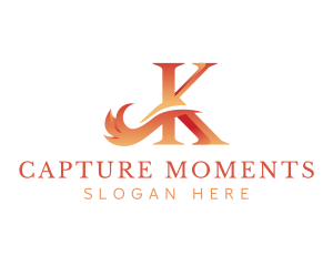 Premium Wave Letter K Logo