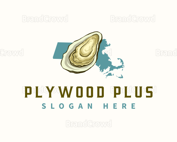 Massachusetts Oyster Seafood Logo