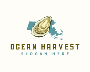 Massachusetts Oyster Seafood logo design