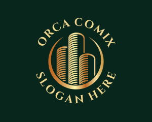 Coin - Luxury Company Building logo design