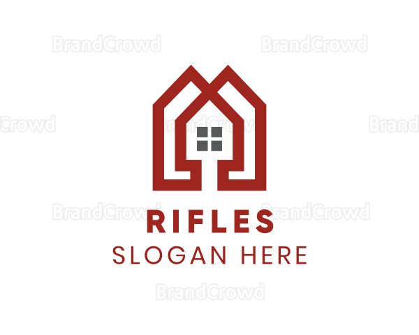 Red Homes Apartment Logo
