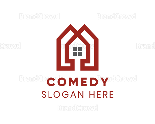 Red Homes Apartment Logo