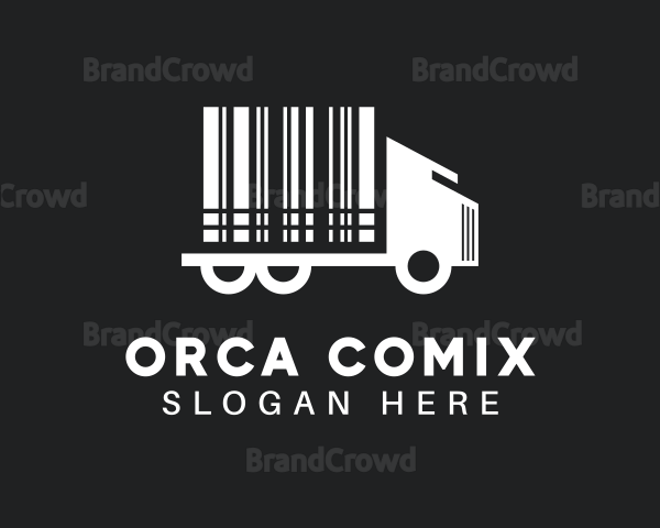 Barcode Trucking Company Logo