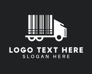 Freight - Barcode Trucking Company logo design