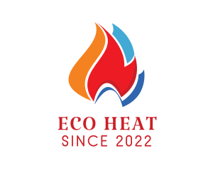 Geothermal - Colorful Flame Fuel logo design