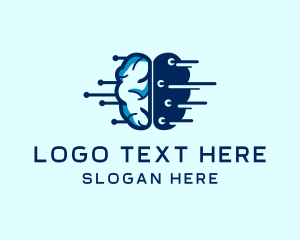 Coding - Digital Brain Information logo design