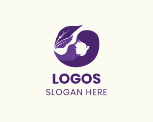 Violet - Organic Woman Hair logo design