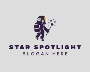 Astronaut Career Coach logo design