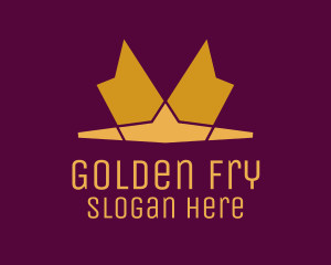 Golden Royal Tiara logo design