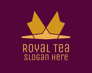 Golden Royal Tiara logo design