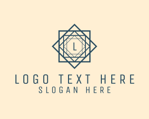 Polygonal - Diamond Tile Architecture logo design