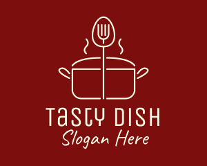 Dish - Minimalist Cooking Pot logo design