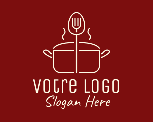 Cooking - Minimalist Cooking Pot logo design