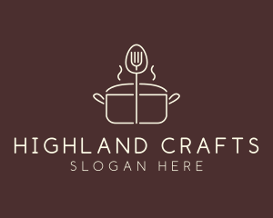 Minimalist Cooking Pot  logo design