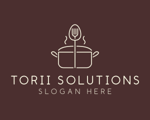 Minimalist Cooking Pot  logo design