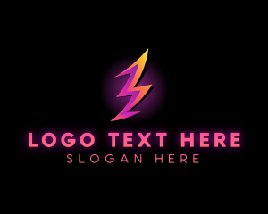 Electrician - Power Lightning Energy logo design