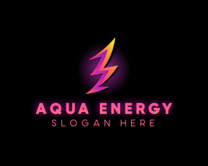 Power Lightning Energy logo design