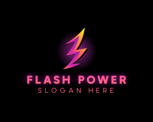 Power Lightning Energy logo design