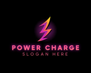 Power Lightning Energy logo design