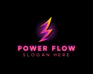 Power Lightning Energy logo design