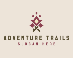 Campfire Outdoor Adventure logo design