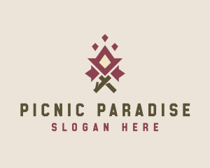 Picnic - Campfire Outdoor Adventure logo design