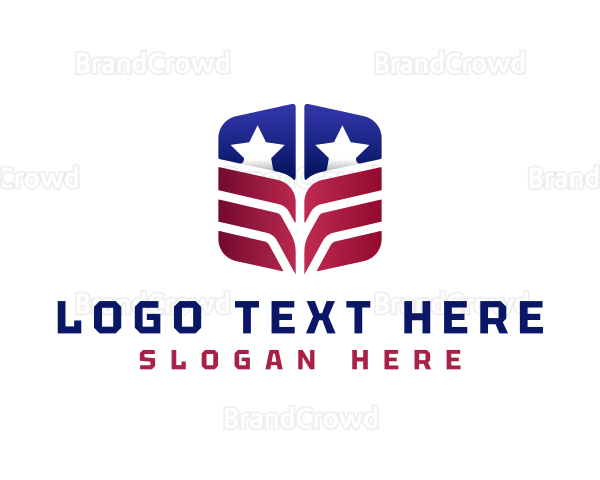 American Country Flag Logo