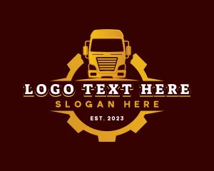 Dump Truck - Truck Logistics Automotive logo design