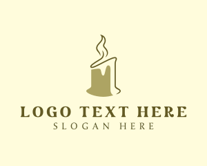 Wax - Scented Candle Light logo design