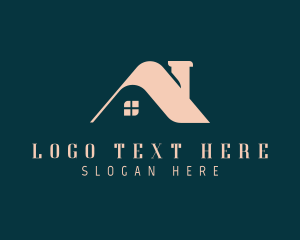 Resort - Real Estate Roofing logo design