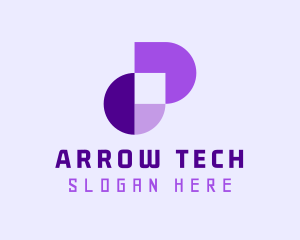 Geometric Tech Startup logo design