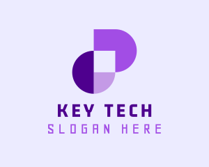 Geometric Tech Startup logo design