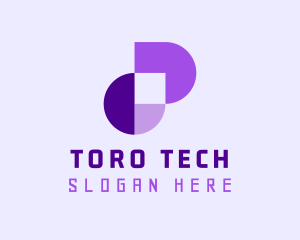 Geometric Tech Startup logo design