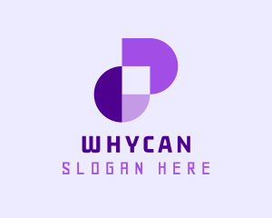 Violet - Geometric Tech Startup logo design