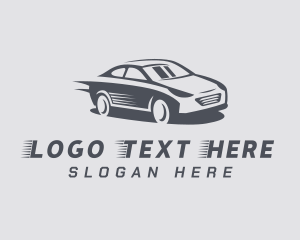 Car - Fast Sedan Vehicle logo design