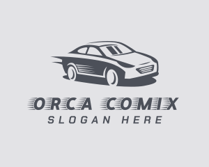 Drag Racing - Fast Sedan Vehicle logo design