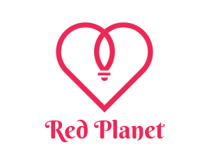 Red Heart Ring logo design