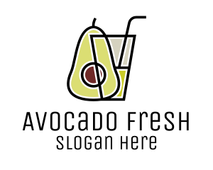 Avocado - Avocado Smoothie Drink logo design