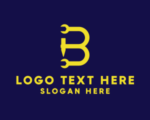 Build - Hardware Tools Letter B logo design