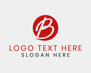 Circles - Simple Minimalist Letter B logo design