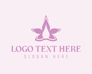 Oil - Flower Lavender Oil logo design