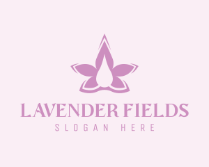 Lavender - Flower Lavender Oil logo design