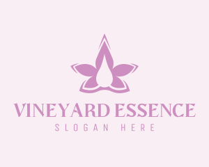 Flower Lavender Oil logo design