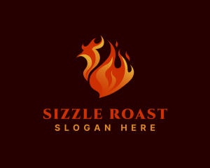 Roast - Spicy Roast Chicken logo design