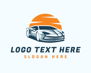 Car Dealer - Sunrise Sedan Transport logo design