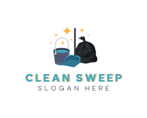 Sanitation - Housekeeping Sanitation Tools logo design