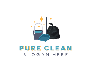 Housekeeping Sanitation Tools logo design