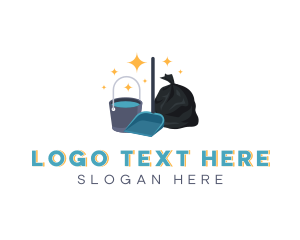 Garbage - Housekeeping Sanitation Tools logo design