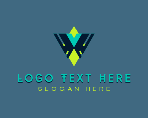 Agency - Technology Cyber Programmer Letter V logo design